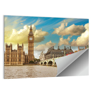 Westminster Bridge & Houses Of Parliament Wall Art