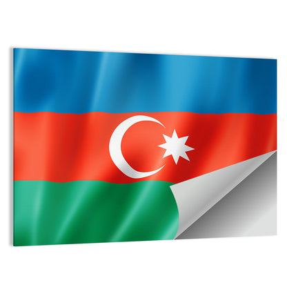 Flag Of Azerbaijan Wall Art