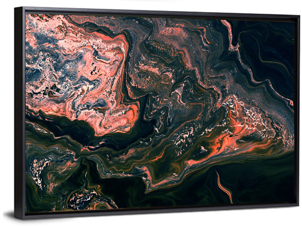 Moody Wavy Marble Texture Wall Art