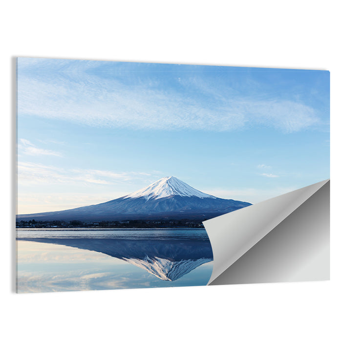 Mount Fuji Reflection Wall Art as a poster print