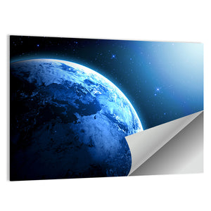 Planet Earth In The Space Wall Art