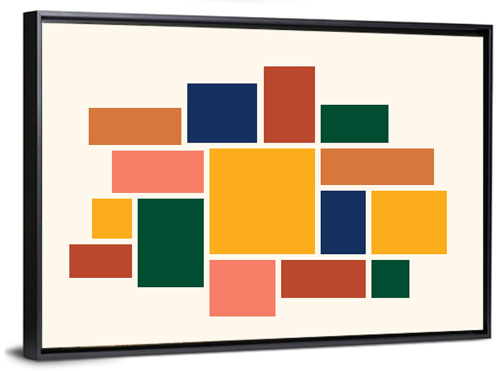 Geometric Mosaic Mood Board Wall Art