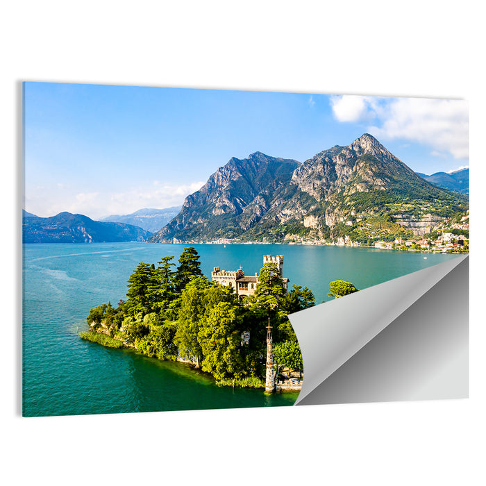 Isola Di San Paolo Castle, Lake Iseo Wall Art as a poster print