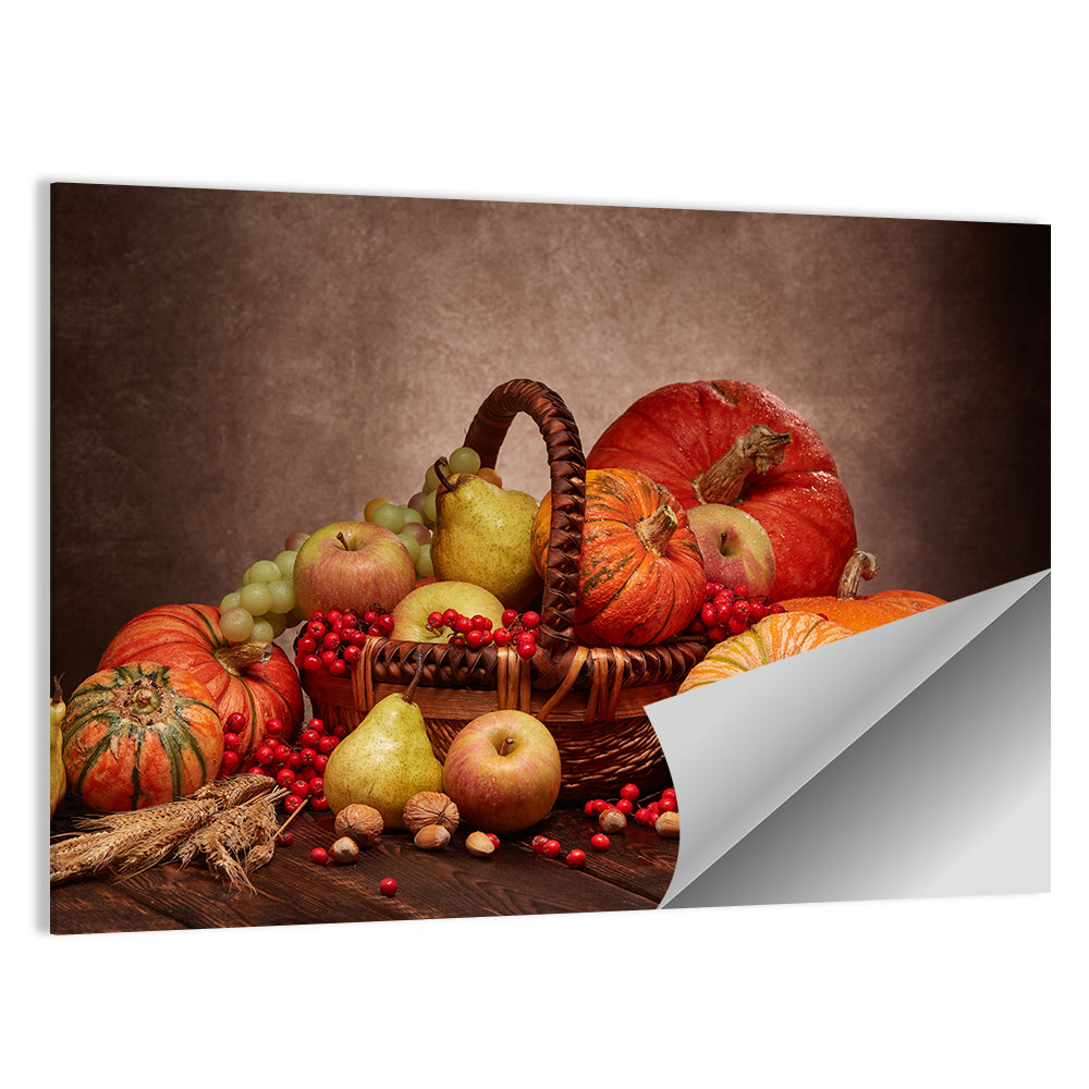 Autumn Fruits Still Life Concept Wall Art