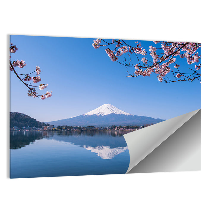 Mount Fuji Reflection, Fujikawaguchiko Wall Art as a poster print