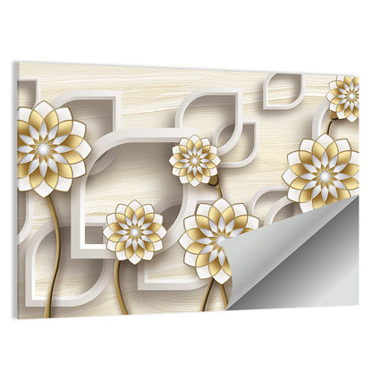 3D Decorative Flower Wall Art