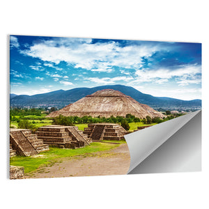 Old Ruins Of Aztec Civilization Mexico Wall Art