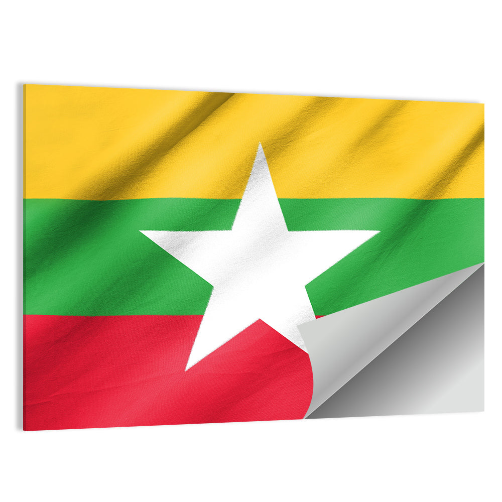 Flag Of Myanmar Wall Art