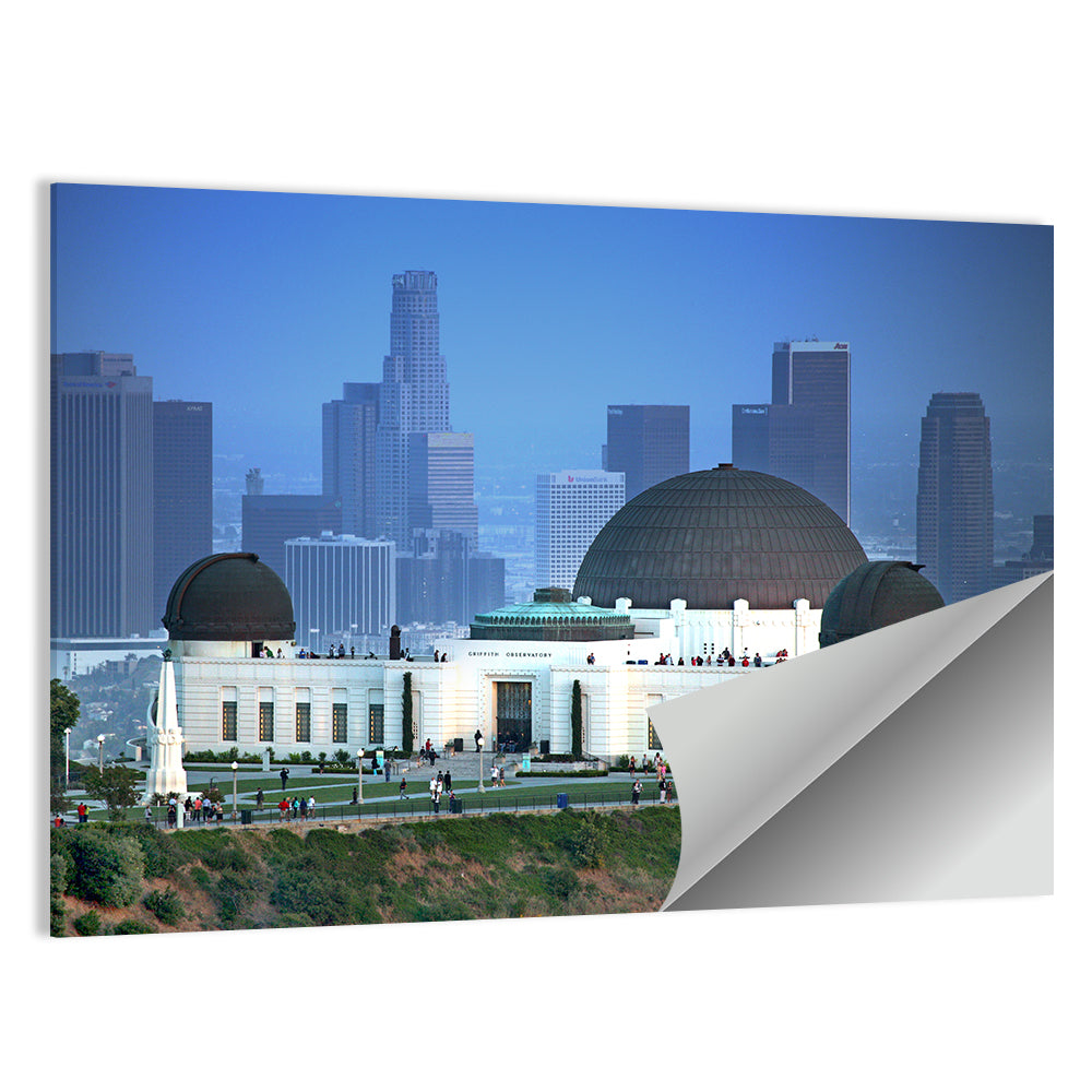 Griffith Observatory with City Skyline Wall Art