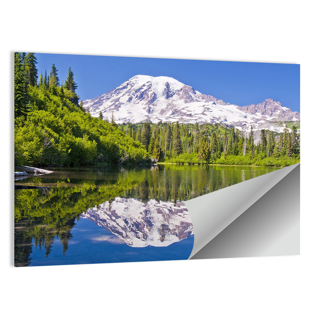 Mount Rainier at Bench Lake Wall Art
