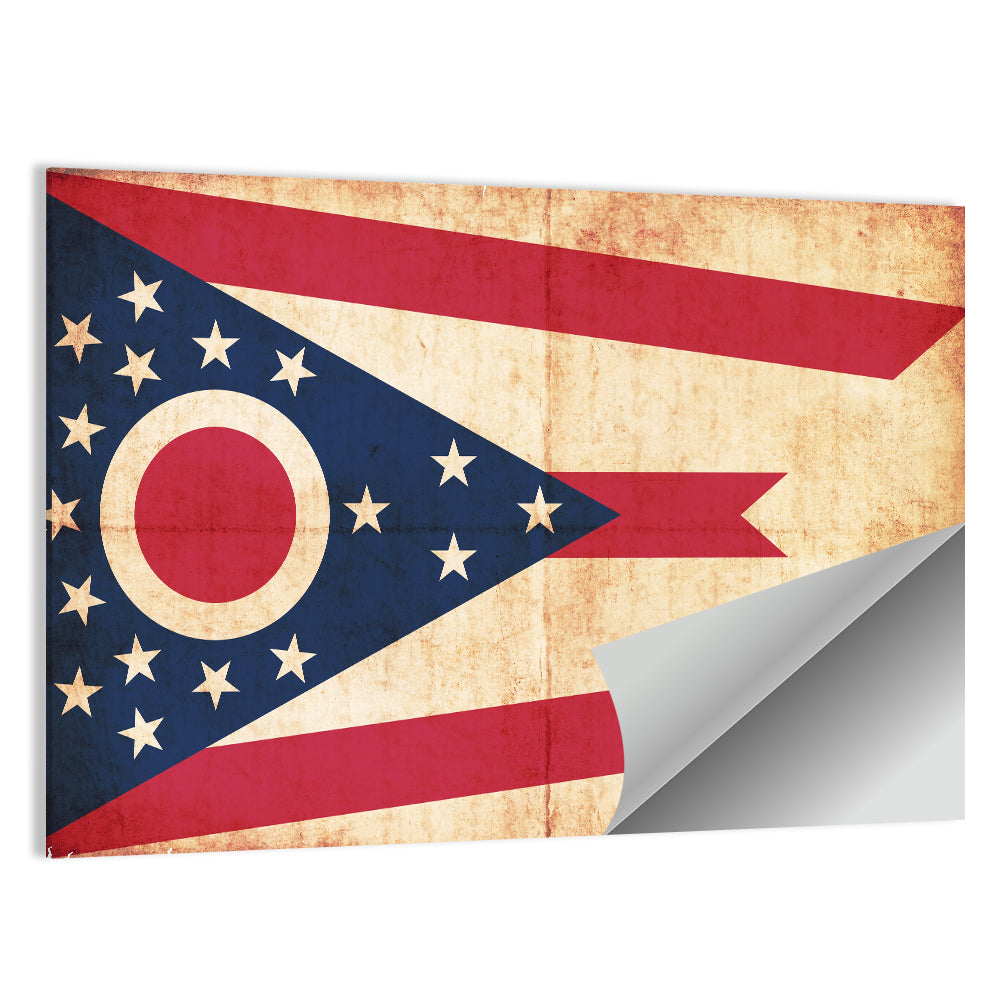 Ohio State Swallowtail Flag Wall Art