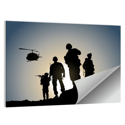 Army In Battlefield Wall Art