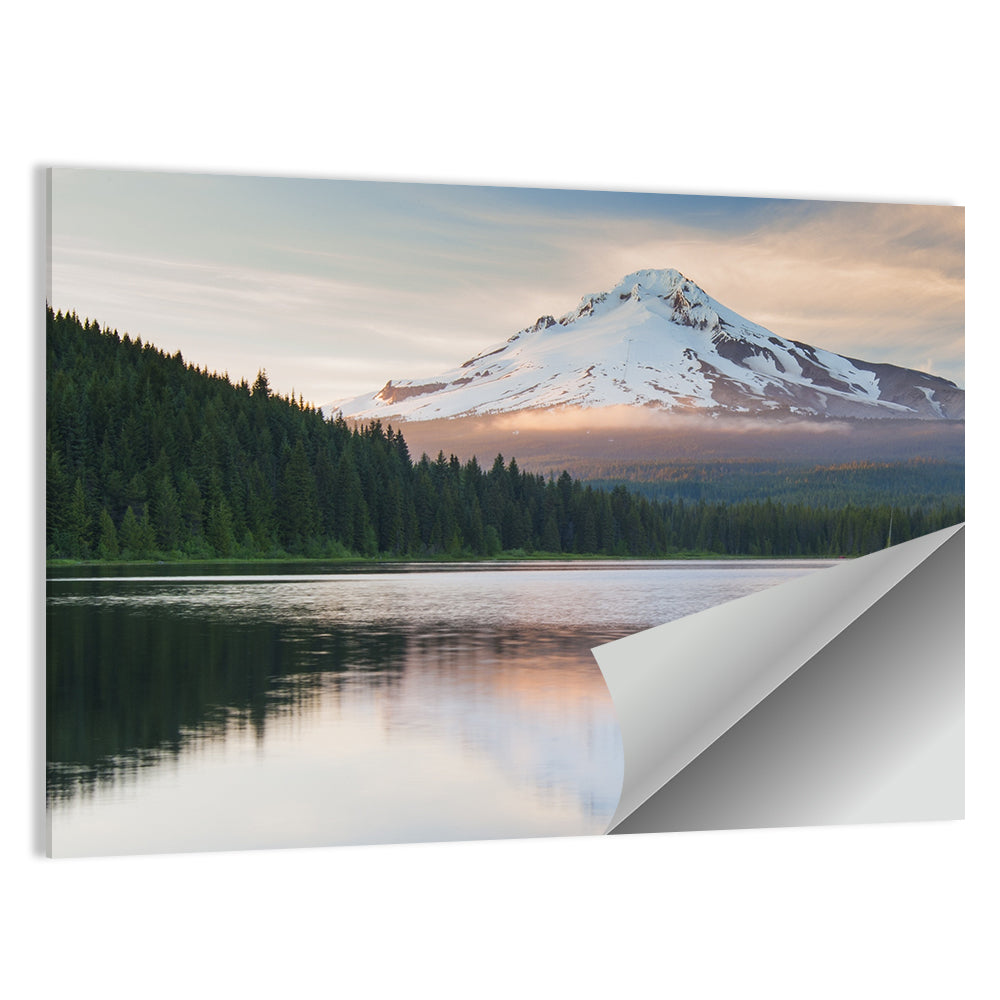 Mount Hood Over Trillium Lake Wall Art