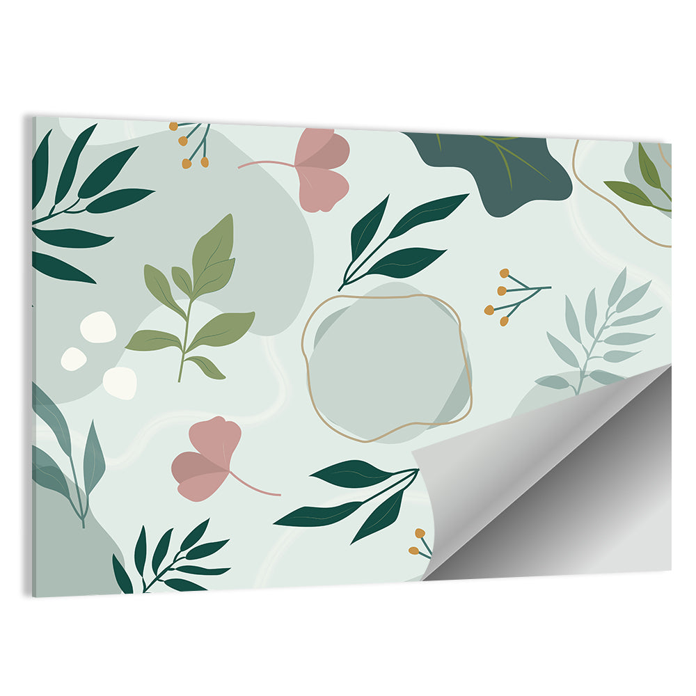 Layered Botanical Abstraction Wall Art