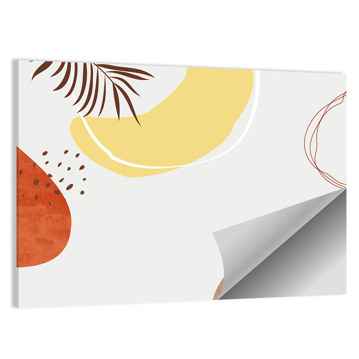 Nordic Palm Leaf Abstract Wall Art as a poster print