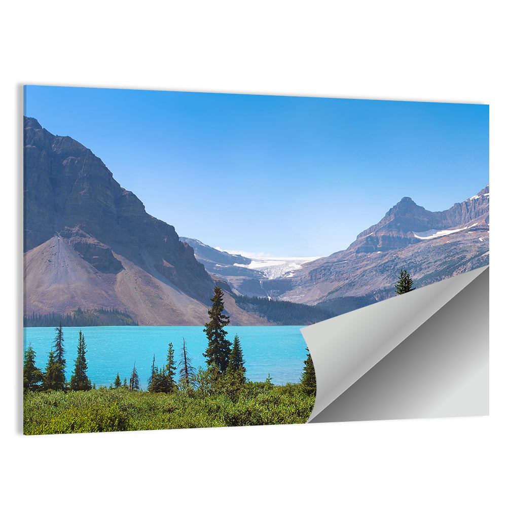 Bow Lake Turquoise Waters Wall Art