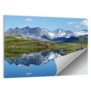 Mountain Lake In Jotunheimen National Park Wall Art