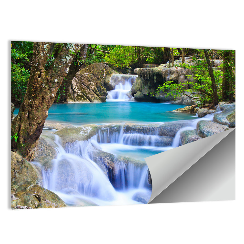Erawan Waterfall Turquoise Pools Wall Art