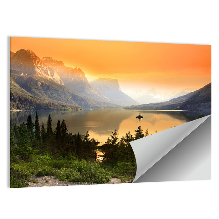 Saint Mary Lake, Wild Goose Island Wall Art as a poster print