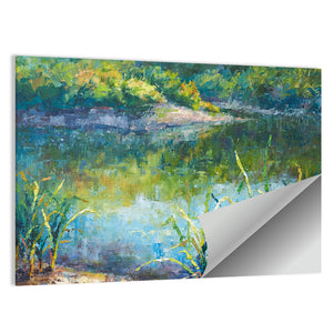 Calm Autumn Lake Wall Art