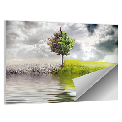 Tree & River Artwork Wall Art
