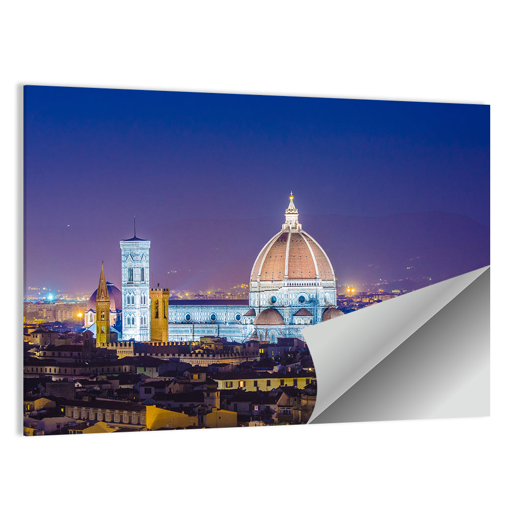 Florence Night Skyline Wall Art