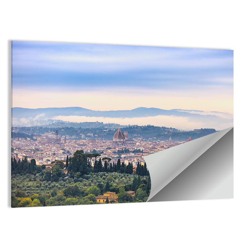 Florence Cathedral Dome View Wall Art