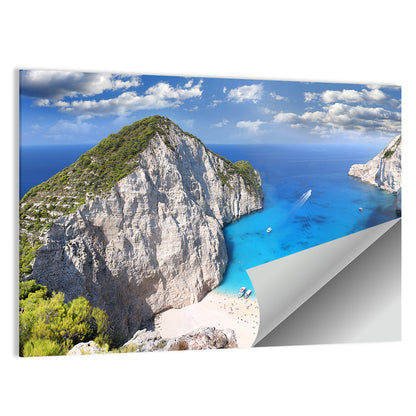 Navagio Beach In Zakynthos Island Wall Art