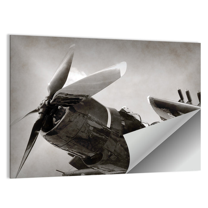 Navy Fighter Plane Wall Art as a poster print