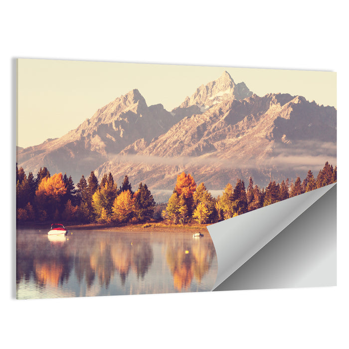 Autumn Morning at Grand Teton Wall Art as a poster print