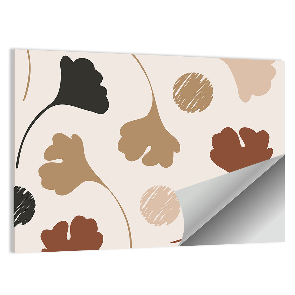 Autumn Ginkgo Pattern Wall Art