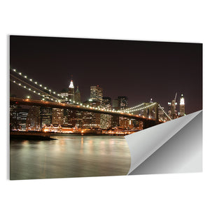 Brooklyn Bridge & Manhattan Skyline Wall Art