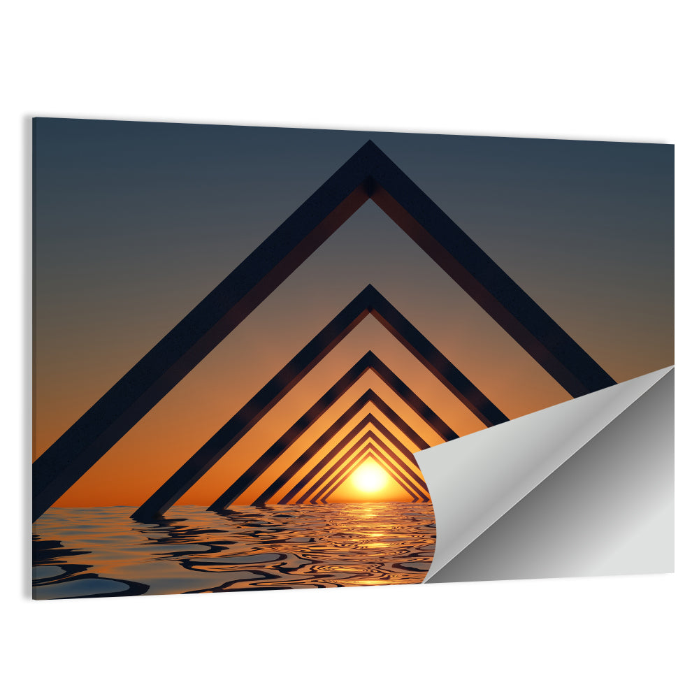 Seascape with Corner Arches Wall Art