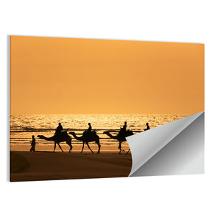 Tourists Riding Camels Wall Art