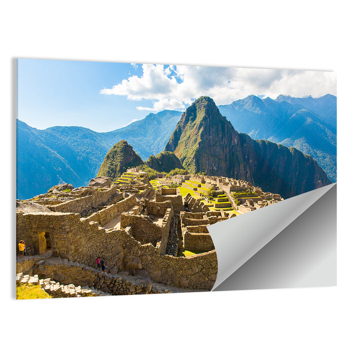 Terraced Ruins of Machu Picchu Wall Art as a poster print