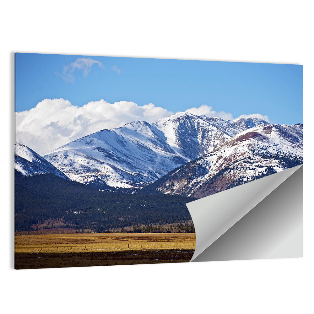 Snow-capped Colorado Peaks Wall Art