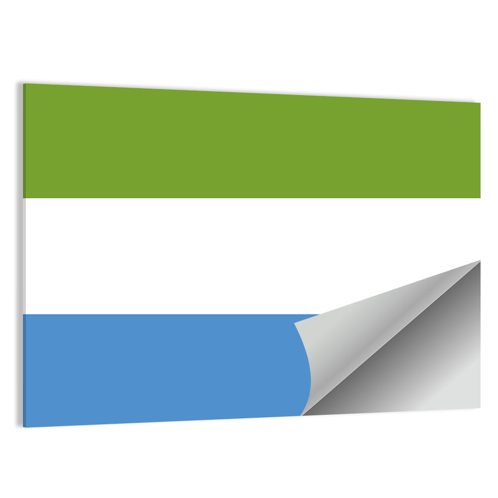 Sierra Leone Tricolor Flag Wall Art