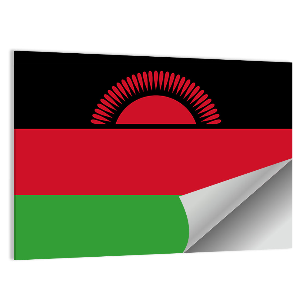 Malawi National Flag Wall Art