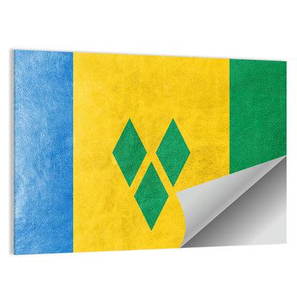 Saint Vincent & The Grenadines Flag Wall Art