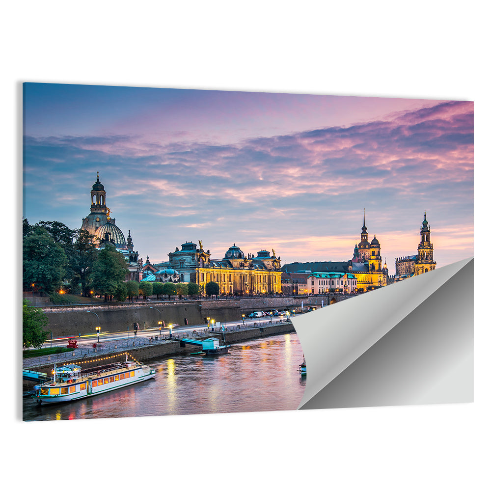 Dresden City & Elbe River Wall Art