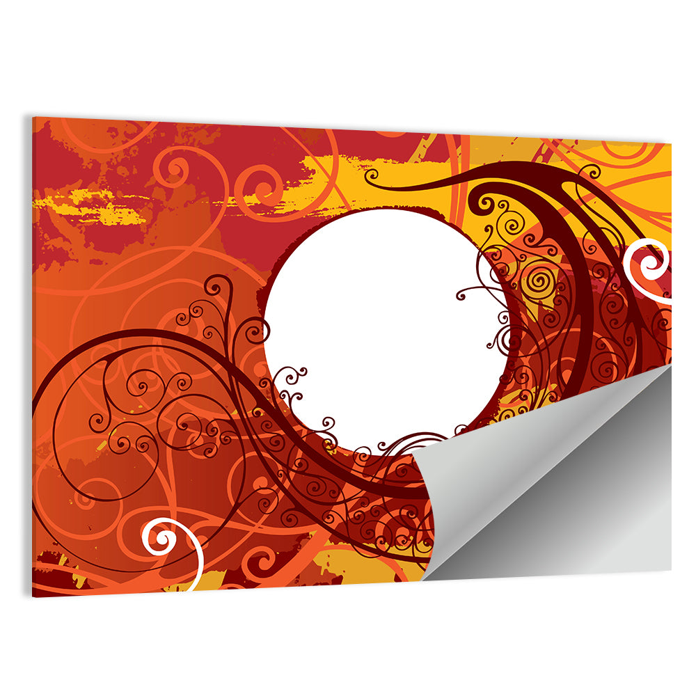 Floral Scrollwork Ornament Wall Art