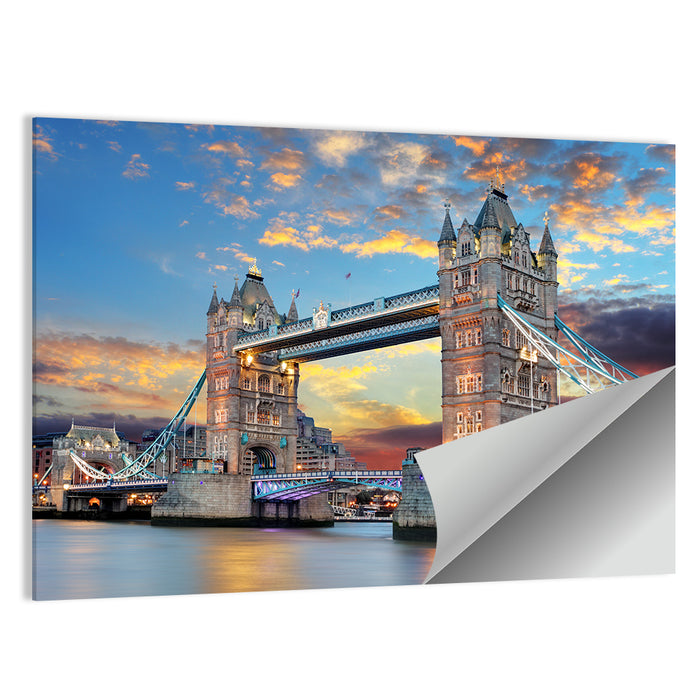 Tower Bridge at Sunset Wall Art as a poster print