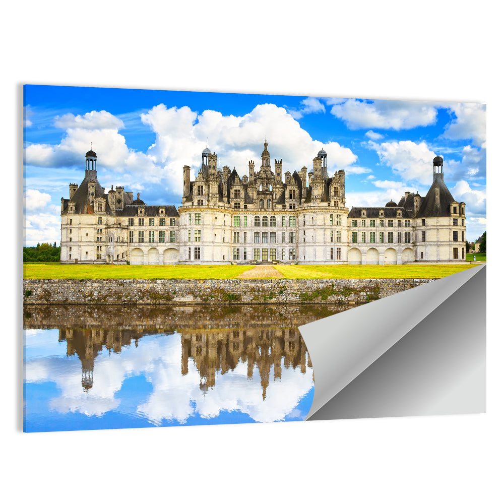 Château De Chambord Reflection Wall Art