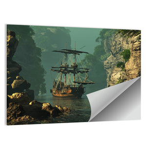 Sailing Ship Of 16th Century Artwork Wall Art