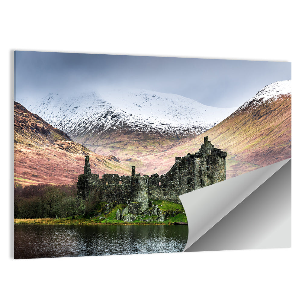 Kilchurn Castle in Winter, Loch Awe Wall Art