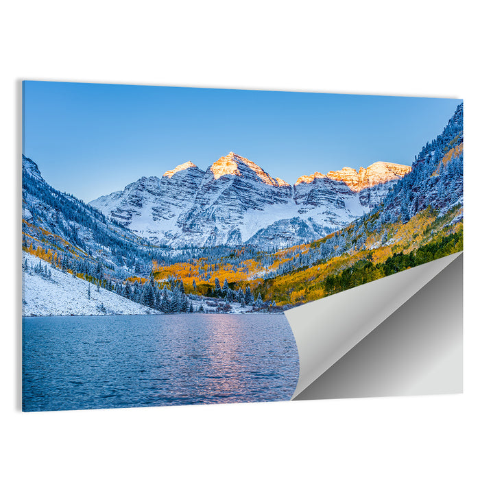Maroon Bells at Sunrise Wall Art as a poster print