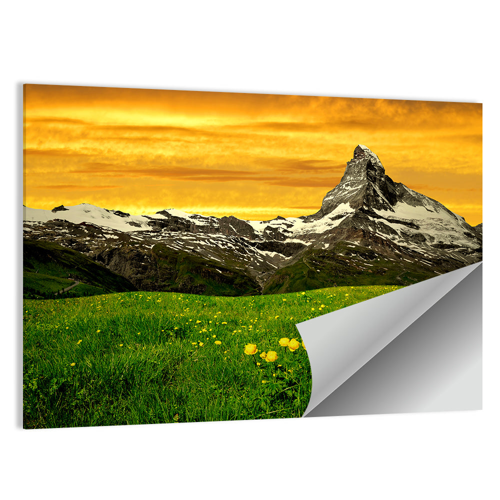 Golden Hour at the Matterhorn Wall Art