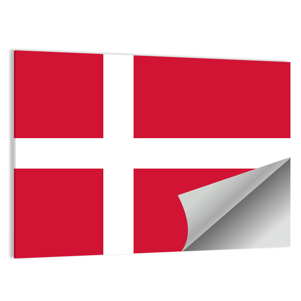 Danish Flag Nordic Cross Wall Art