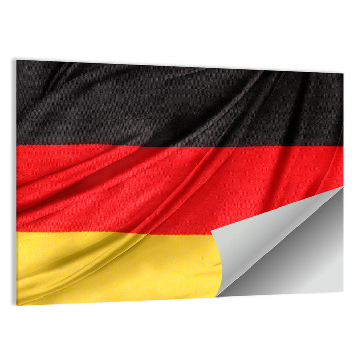 Draped German Flag Wall Art as a poster print