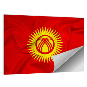 Flag Of Kyrgyzstan Wall Art=